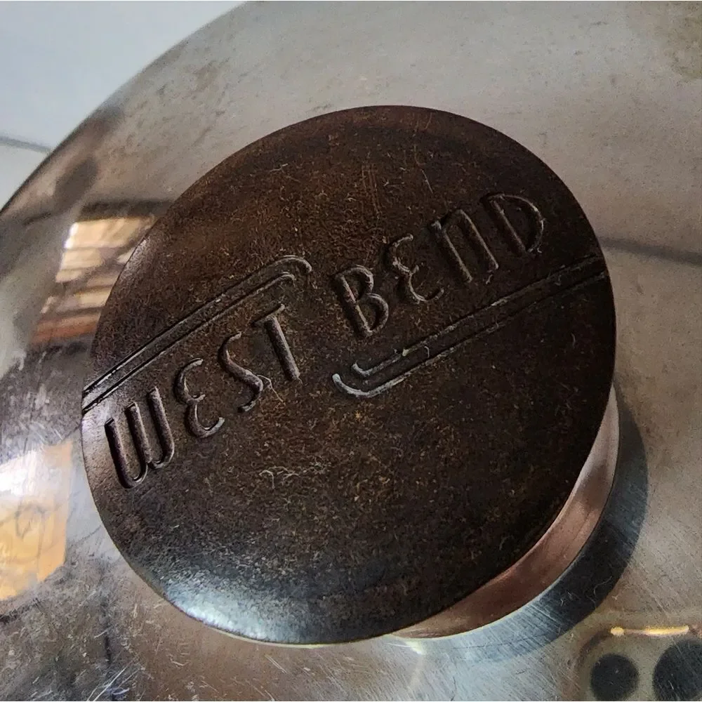 West Bend vintage aluminum pan pot with lid